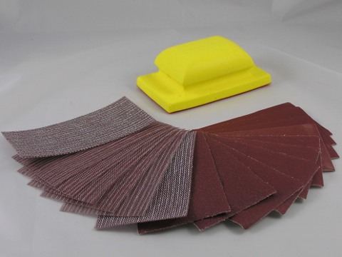 Abranet starter kit with backing pad