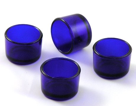 Blue Glass Condiment liner 35mm