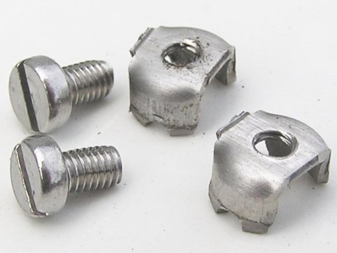 Set of terminal screws and nuts